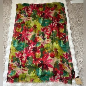 Patricia Nash Warercolor Floral Viscose Skarf In All The Warm Shades Of Autumn 🍁